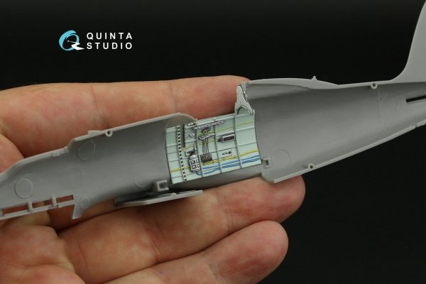 Quinta Studio QD48389 Macchi C.202 Folgore Early 3D-Printed &amp; coloured Interior on decal paper (Hasegawa/Eduard) 1/48