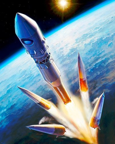 Zvezda 7501 Launch vehicle Vostok-1 1/144