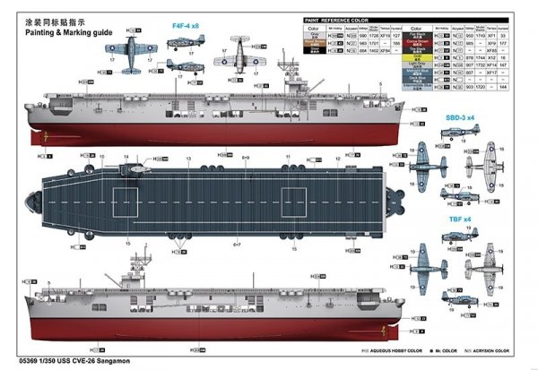 Trumpeter 05369 USS CVE-26 Sangamon 1/350
