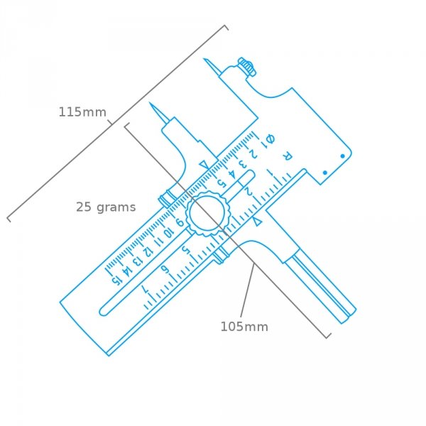 Modelcraft PKN4101 Circle Compass Cutter (10mm - 150mm)