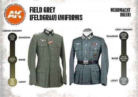 AK Interactive AK11627 FIELD GREY (FELDGRAU) UNIFORMS