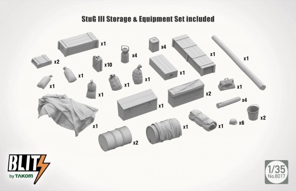Takom 8017 StuH 42 StuG III Ausf. G Mid Production 2 in 1 1/35