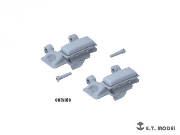 E.T. Model P35-406 WWII German Sd.kfz.251/Sd.kfz.11 Track links &amp; Sprockets Late 3d Printed 1/35
