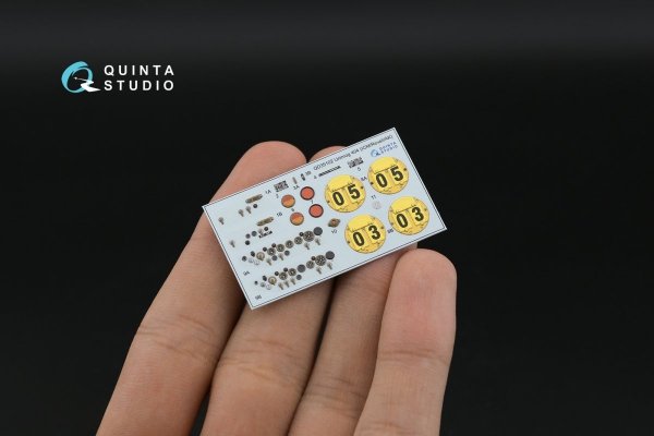 Quinta Studio QD35102 Unimog 404 3D-Printed &amp; coloured Interior on decal paper (ICM) 1/35