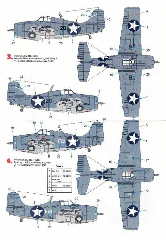Techmod 48131 Grumman F4F-4 Wildcat 1/48