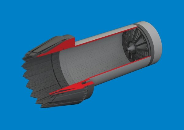 Eduard 6481087 F-35C exhaust nozzle PRINT TAMIYA 1/48