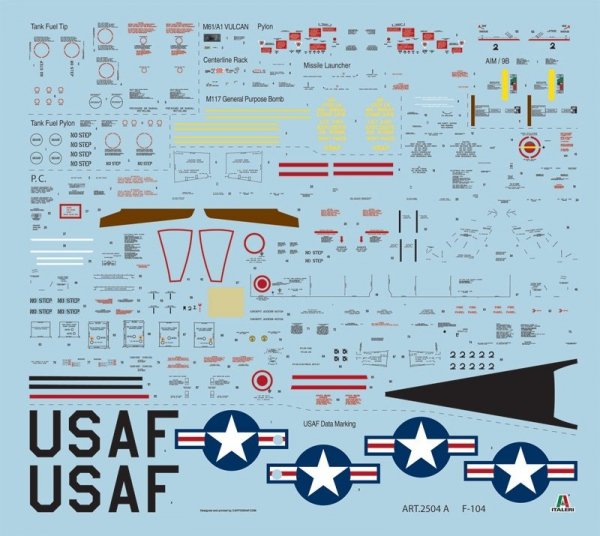 Italeri 2504 F - 104 A/C STARFIGHTER (1:32)