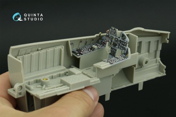 Quinta Studio QD32155 F-15C Early/F-15A/F-15J early 3D-Printed &amp; coloured Interior on decal paper (Tamiya) 1/32