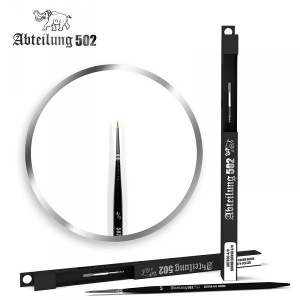 502 Abteilung ABT830-4/0 Round Brush 4/0