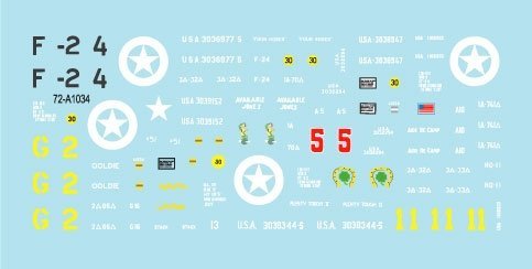 Star Decals 72-A1035 US M5A1 Stuart. 1/72