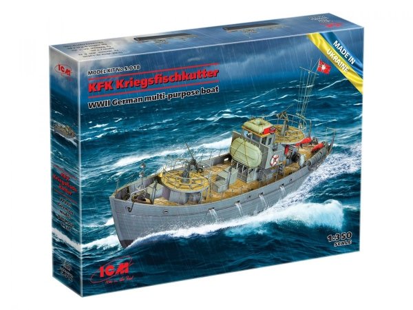 ICM S018 KFK Kriegsfischkutter WWII German multi-purpose boat 1/350