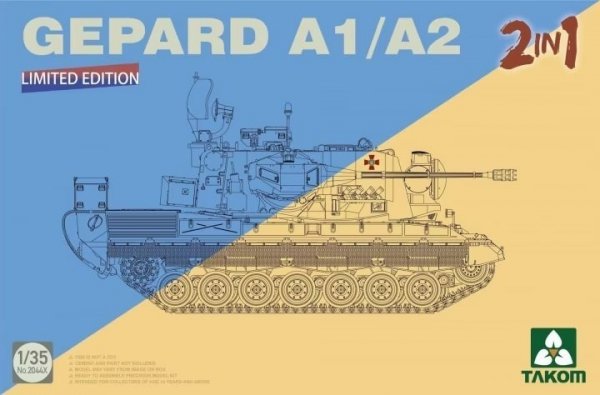 Takom 2044X Gepard A1/A2 2in1 Limited Edition 1/35