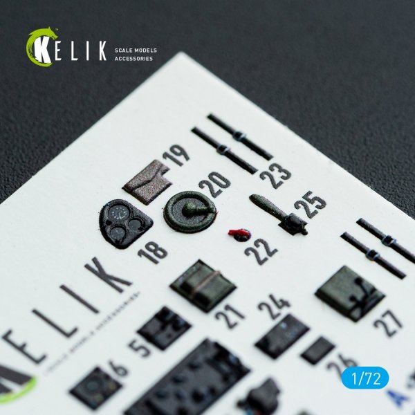 Kelik K72160 SBD-3 Dauntless - interior 3D decals for FlyHawk kit (1/72)