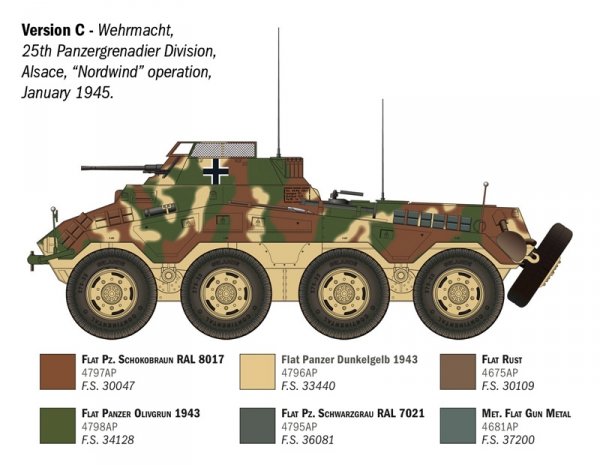 Italeri 6757 Sd. Kfz. 234/1 1/35