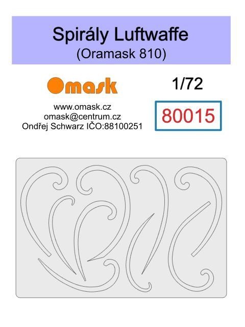 Omask 80015 Spirals Luftwaffe (Oramask 810 foil) 1/72