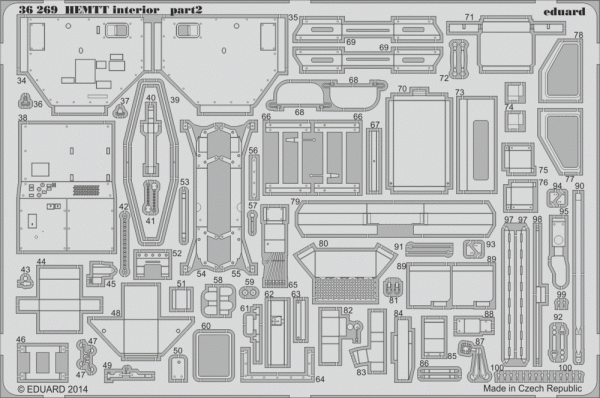 Eduard 36269 HEMTT interior - colour ITALERI 1/35