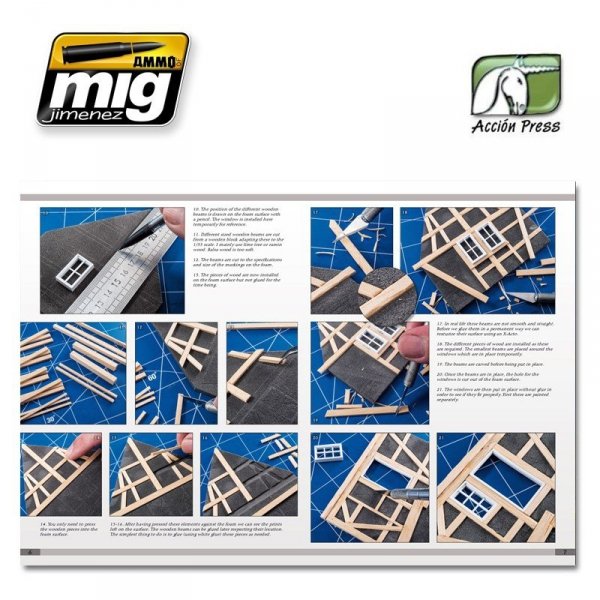 AMMO of Mig EURO0012 Jimenez LANDSCAPES OF WAR: THE GREATEST GUIDE - DIORAMAS Vol.III - Rural Enviroments (English)