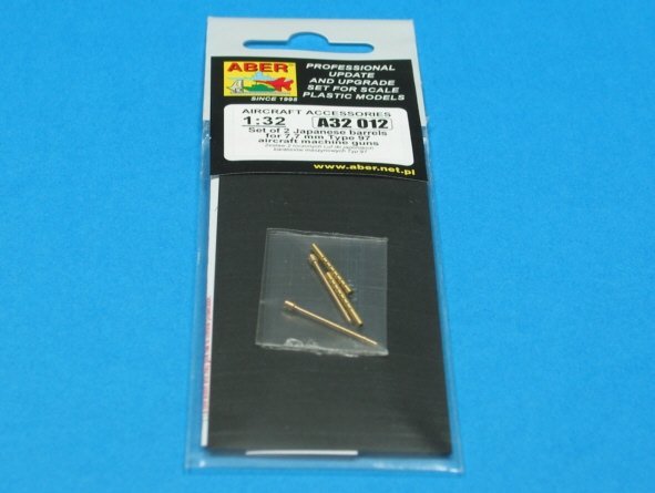 Aber A32012 Set of 2 barrels for Japanese 7,7 mm Type 97 aircraft machine guns (1:32)
