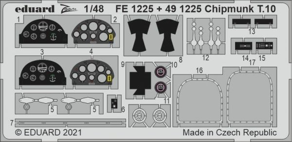 Eduard FE1225 Chipmunk T.10 AIRFIX 1/48