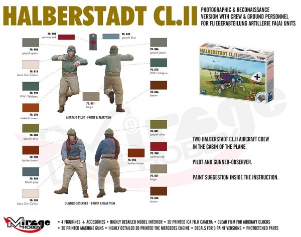 Mirage Hobby 480005 Halberstadt CL.II 1/48