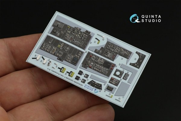 Quinta Studio QD32098 F-14A 3D-Printed &amp; coloured Interior on decal paper ( Trumpeter ) 1/32