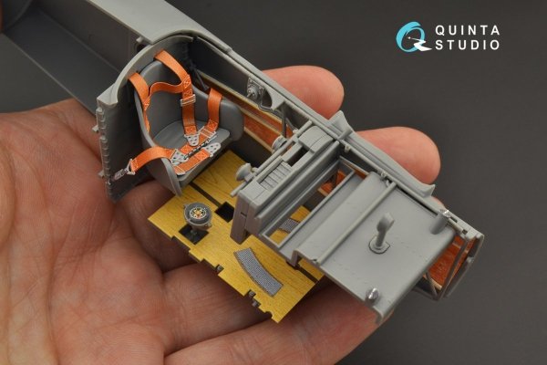 Quinta Studio QD24001 Fokker Dr.1 3D-Printed &amp; coloured Interior on decal paper (Meng) 1/24