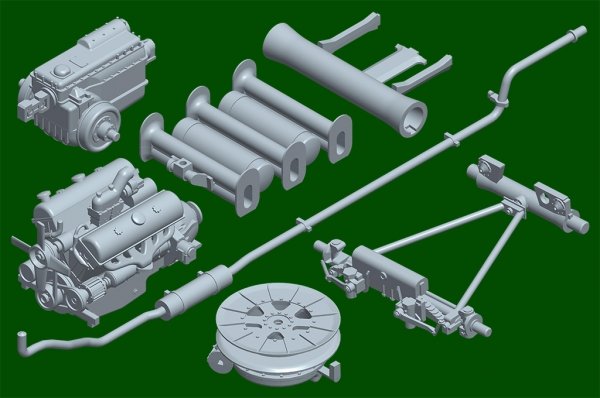 Trumpeter 09575 Schwerer Zugkraftwagen 18 t Sd.Kfz.9 Artillery Version 1/35