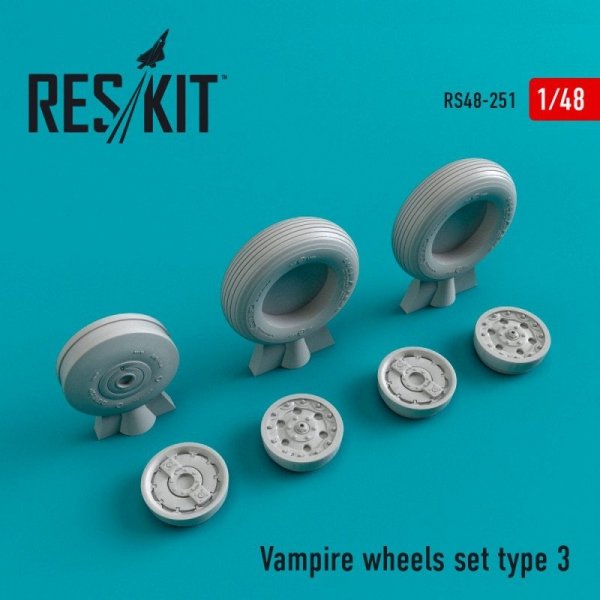 RESKIT RS48-0251 Vampire wheels set type 3 1/48