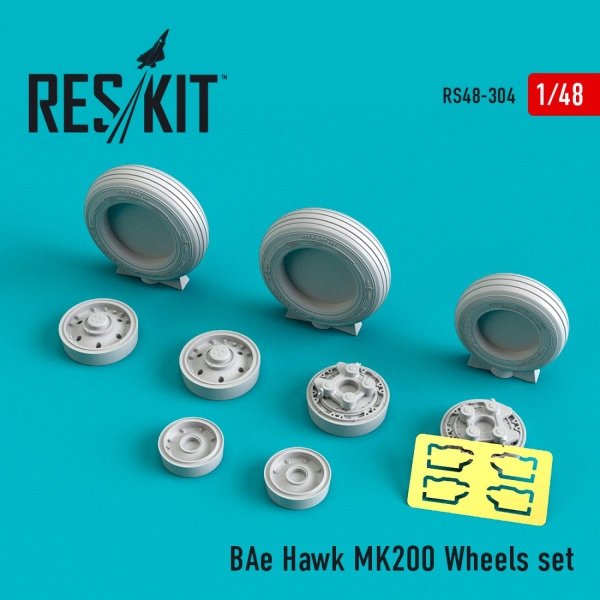 RESKIT RS48-0304 BAE HAWK MK200 WHEELS SET 1/48