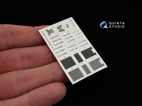 Quinta Studio QD48039 F-15C 3D-Printed &amp; coloured Interior on decal paper (for GWH kit) 1/48