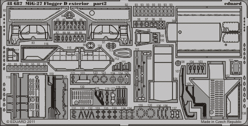 Eduard 48687 MiG-27 Flogger D exterior 1/48 Italeri