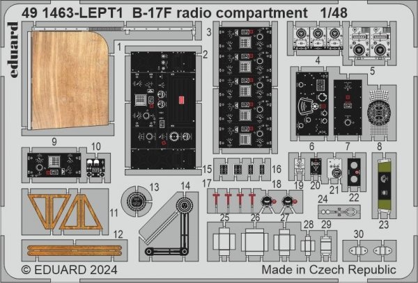 Eduard BIG49426 B-17F regular nose PART I EDUARD 1/48