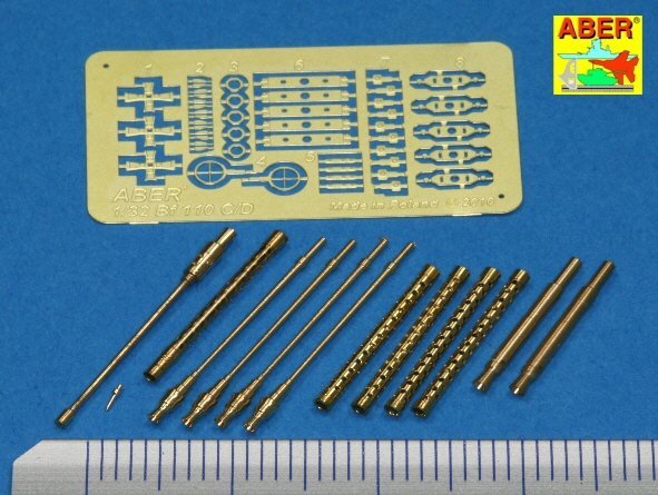 Aber A32110 Armament for German fighter Me 110 C/D (1:32)