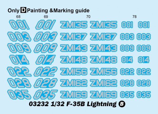 Trumpeter 03232 F-35B Lightning 1/32