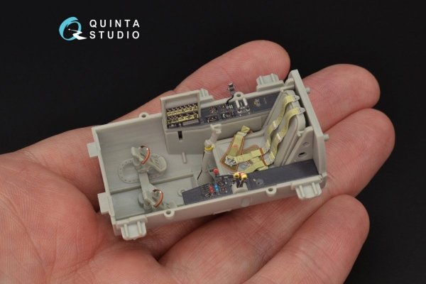 Quinta Studio QD32059 Me-262A 3D-Printed &amp; coloured Interior on decal paper (for Trumpeter kit) 1/32
