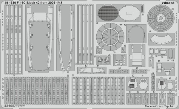Eduard BIG49366 F-16C Block 42 from 2006 KINETIC MODEL 1/48