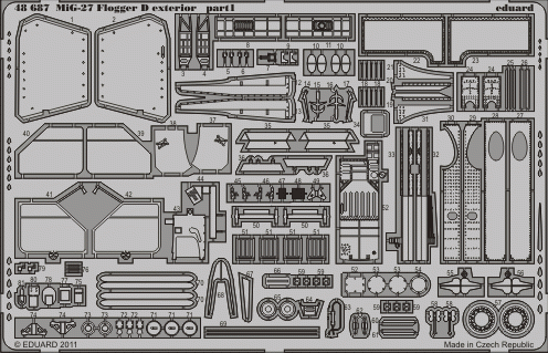 Eduard 48687 MiG-27 Flogger D exterior 1/48 Italeri