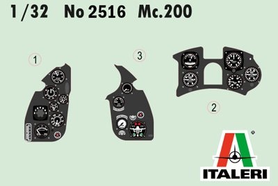 Italeri 2516 Macchi MC.200 Saetta 1/32