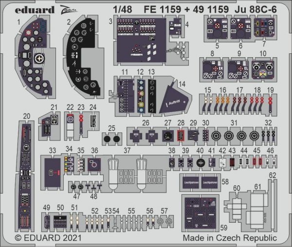 Eduard BIG49283 Ju 88C-6 ICM 1/48