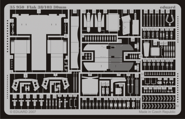 Eduard 35950 Flak 38/103 30mm 1/35 Dragon