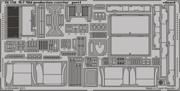 Eduard 36158 M-7 Mid production exterior 1/35 Dragon