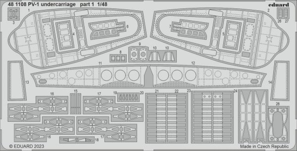 Eduard 481108 PV-1 undercarriage ACADEMY 1/48