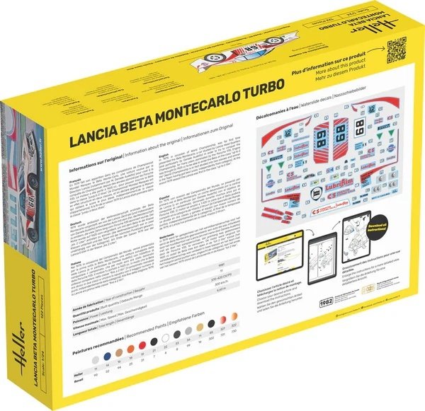 Heller 56741 STARTER KIT Lancia Beta Montecarlo Turbo 1/24
