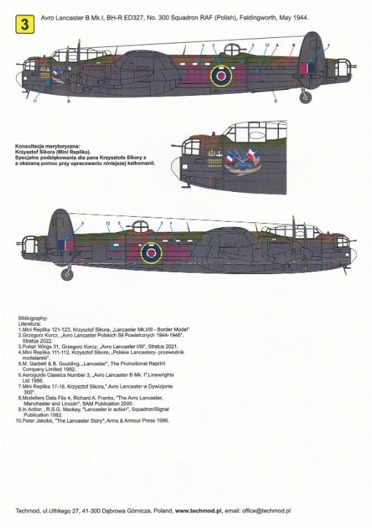 Techmod 72166 Avro Lancaster B Mk. I 1/72