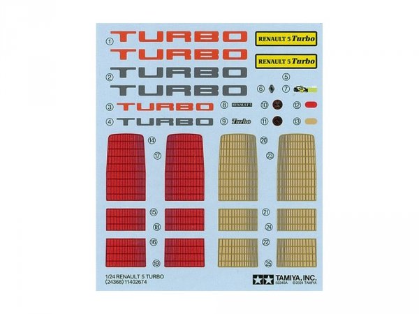 Tamiya 24368 Renault 5 Turbo 1/24