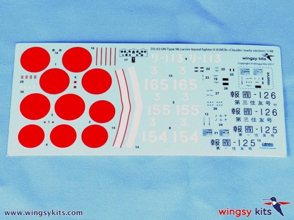 Wingsy Kits D5-03 IJN Type 96 carrier-based fighter II A5M2b “Claude” (early) 1/48