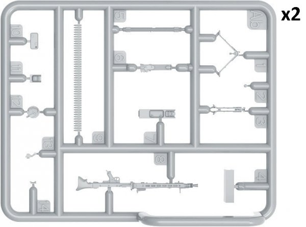 MiniArt 53044 GERMAN MACHINEGUNS SET. SPECIAL EDITION 1/35