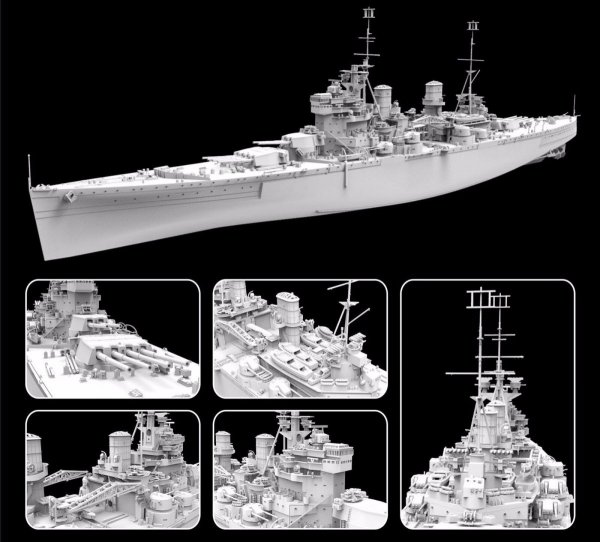 FlyHawk Model FH1117 HMS Prince of Wales Battleship Dec. 1941 1/700