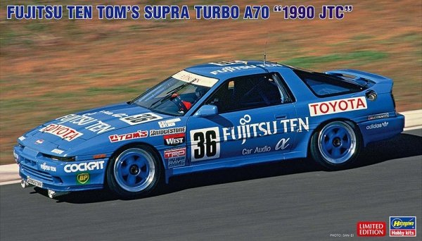 Hasegawa 20553 Fujitsu Ten Tom's Supra Turbo A70 1990 JTC 1/24