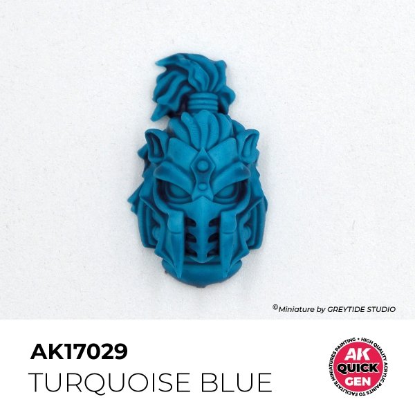 AK Interactive AK17029 TURQUOISE BLUE – QUICK GEN COLOR 18ml